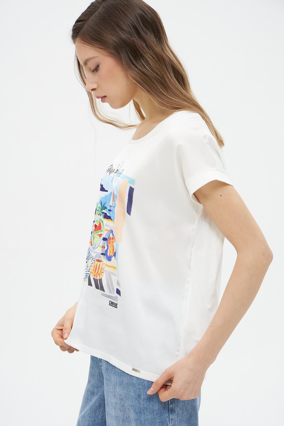 Футболка Cinque с принтом Positano