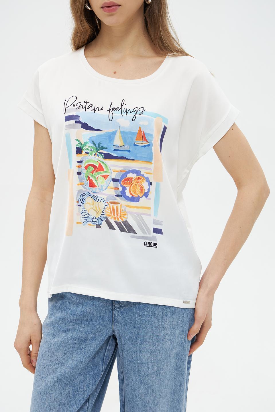 Футболка Cinque с принтом Positano