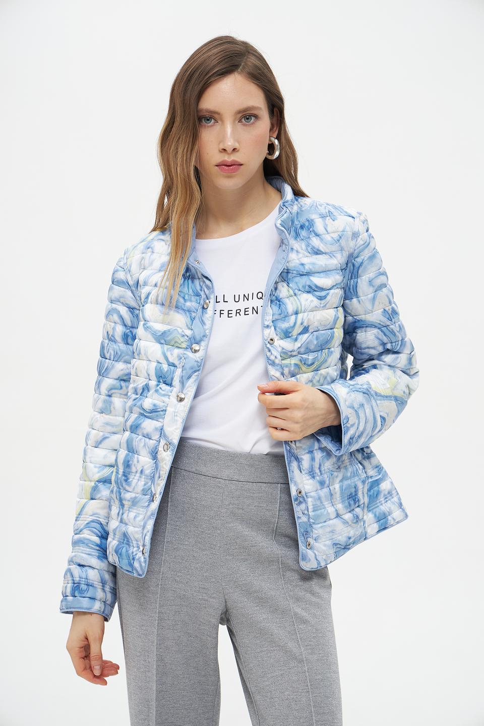 Куртка Lebek стеганая голубая