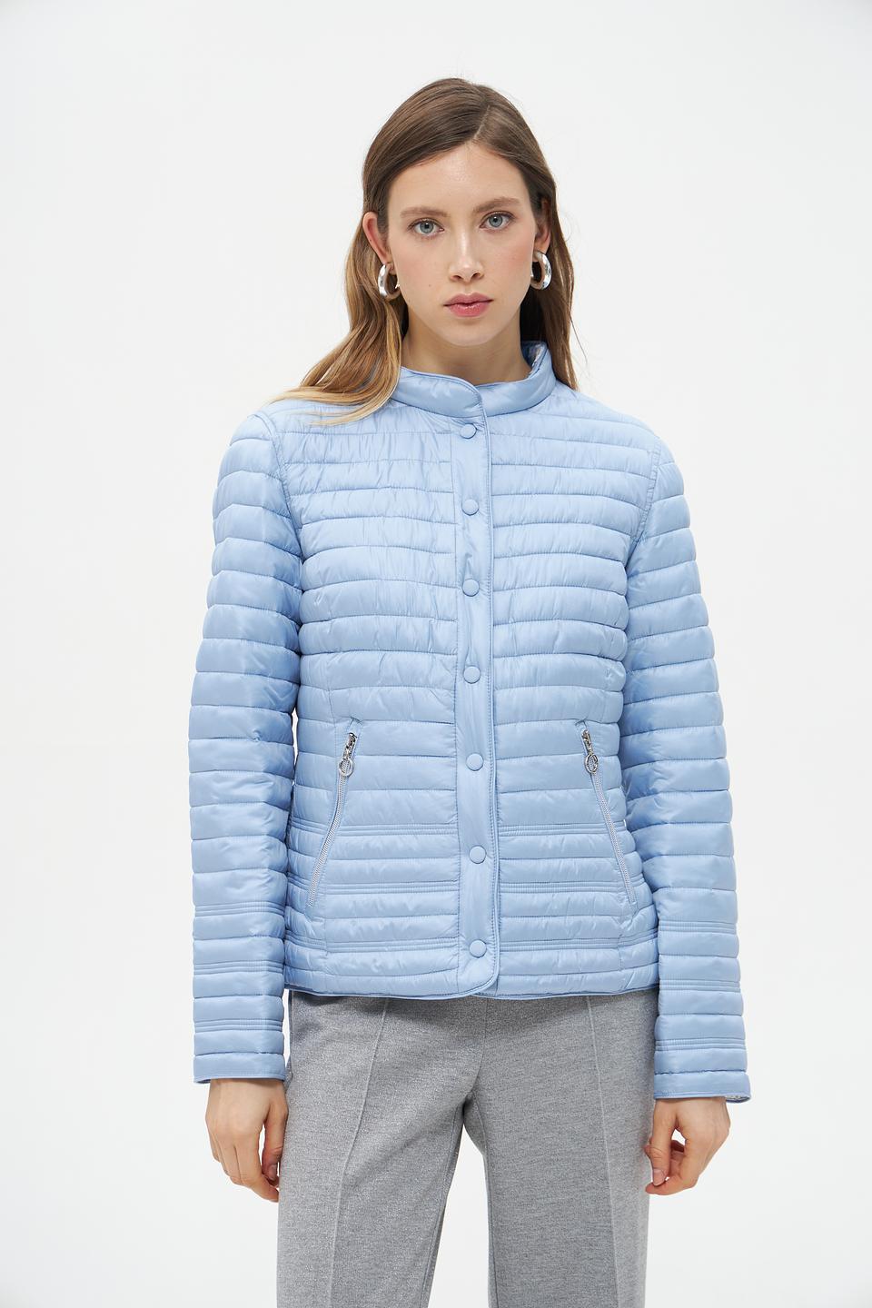 Куртка Lebek стеганая голубая