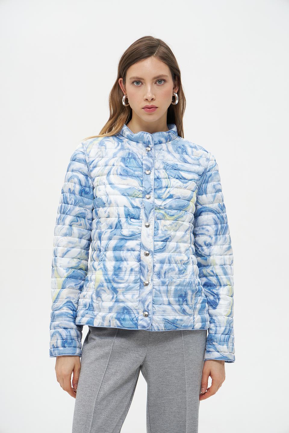 Куртка Lebek стеганая голубая