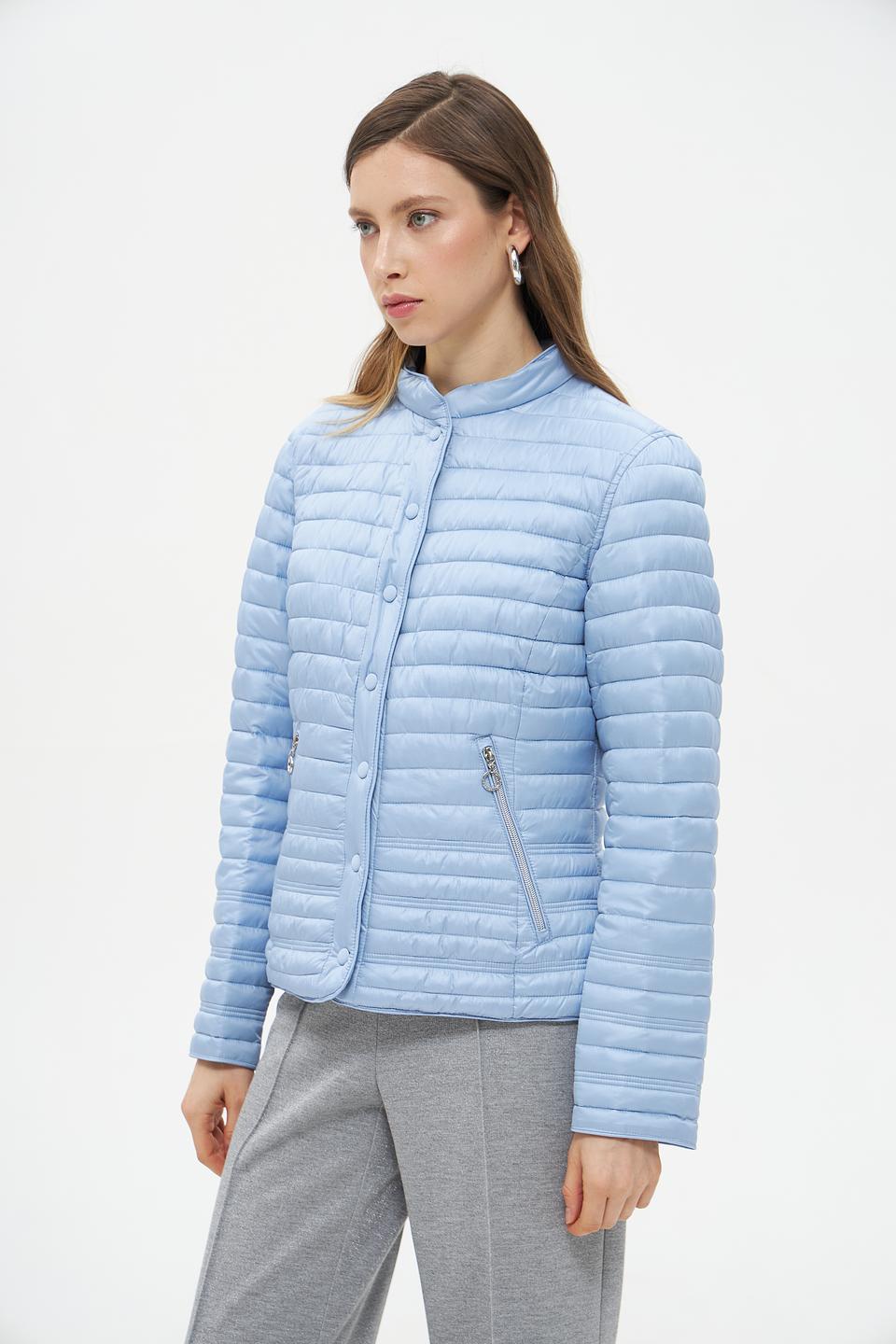 Куртка Lebek стеганая голубая