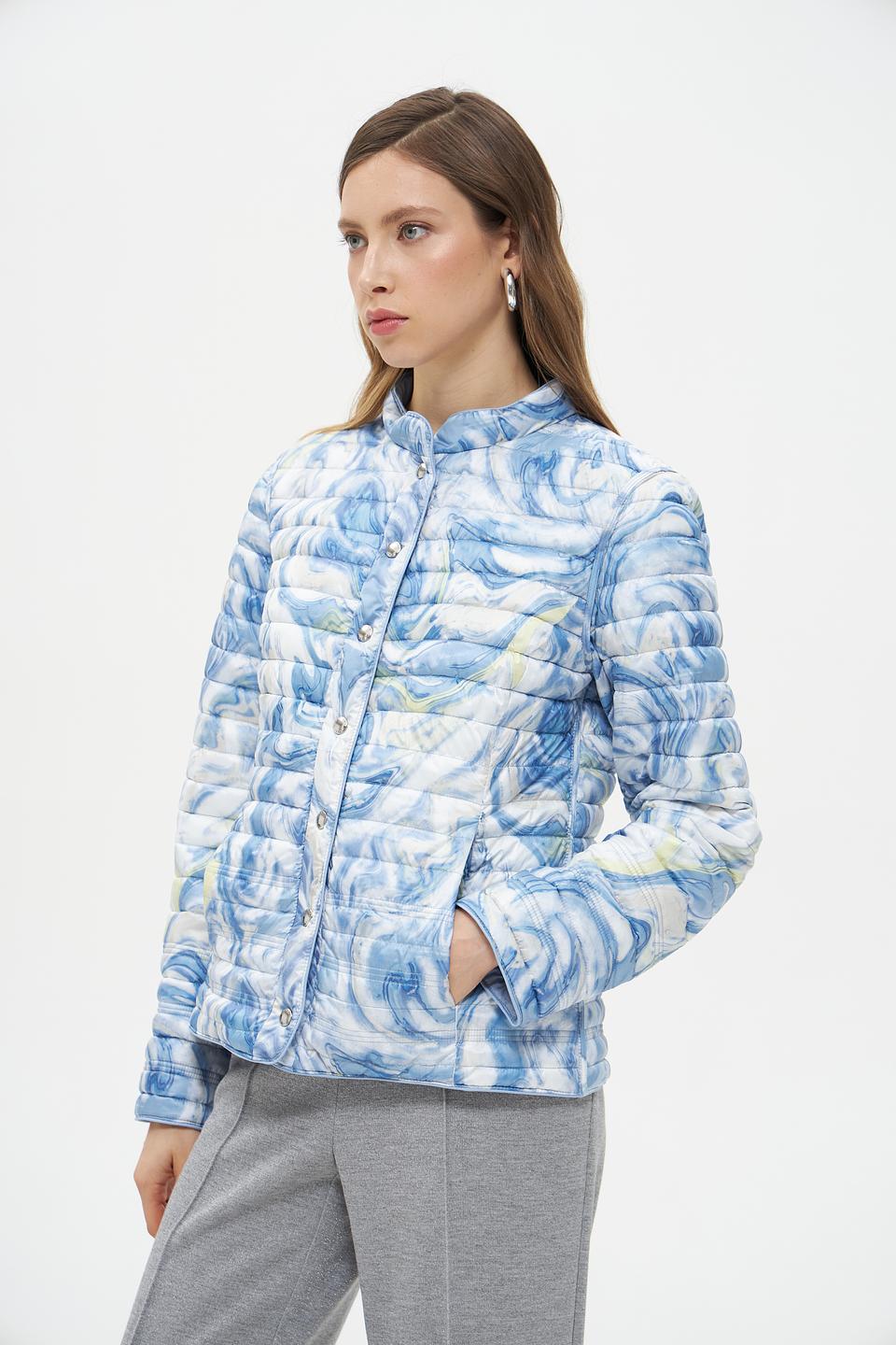 Куртка Lebek стеганая голубая