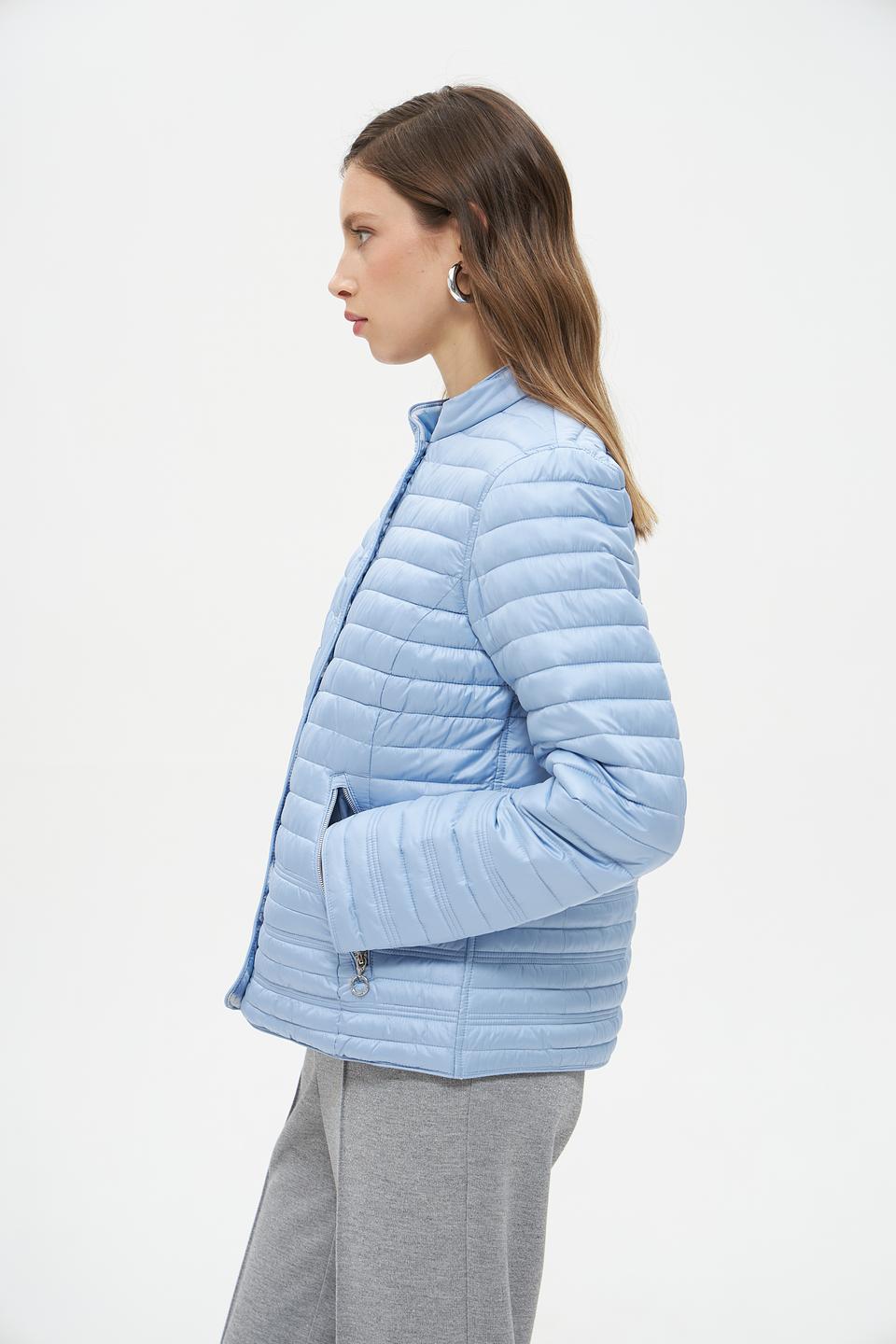 Куртка Lebek стеганая голубая