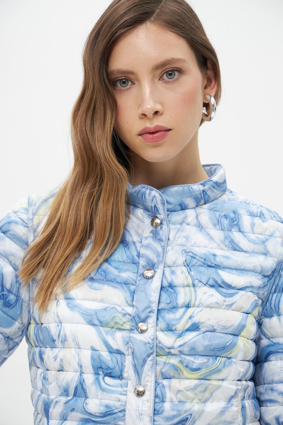 Куртка Lebek стеганая голубая