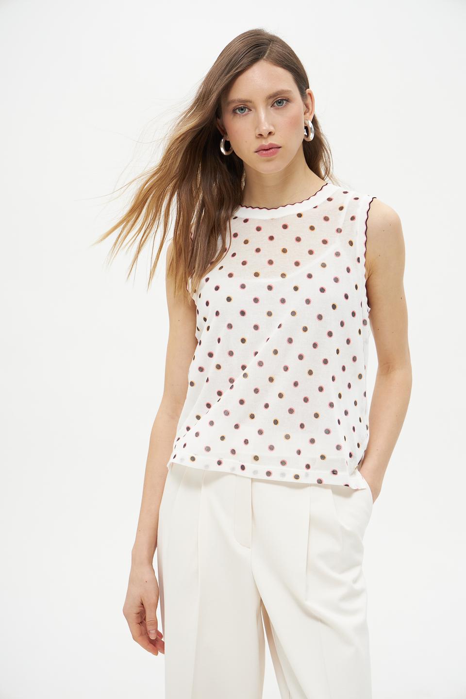 Топ Marc Cain в горошек