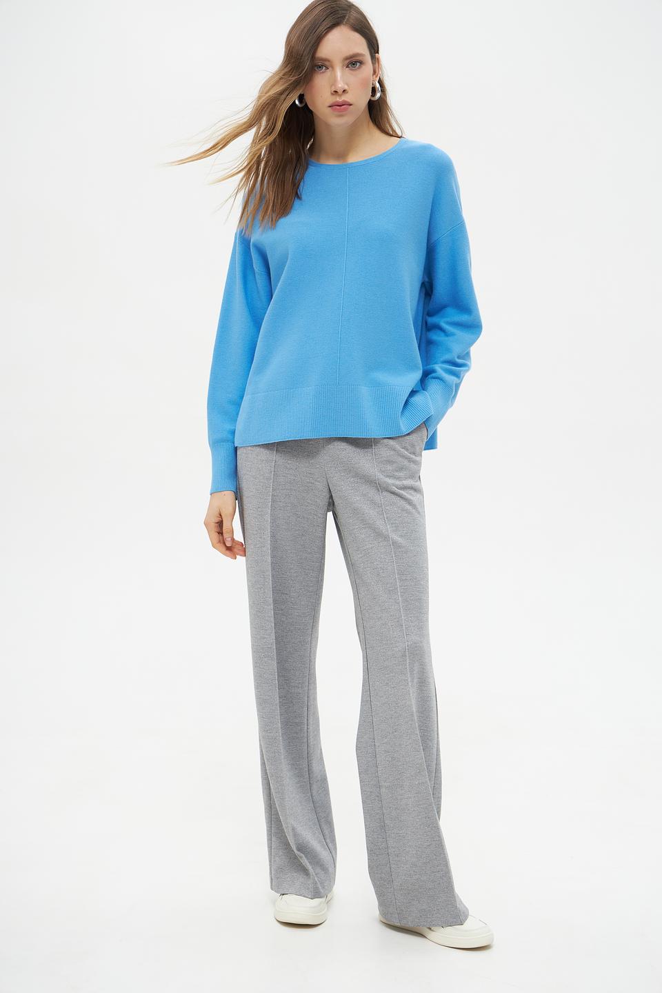 Пуловер Lecomte голубой