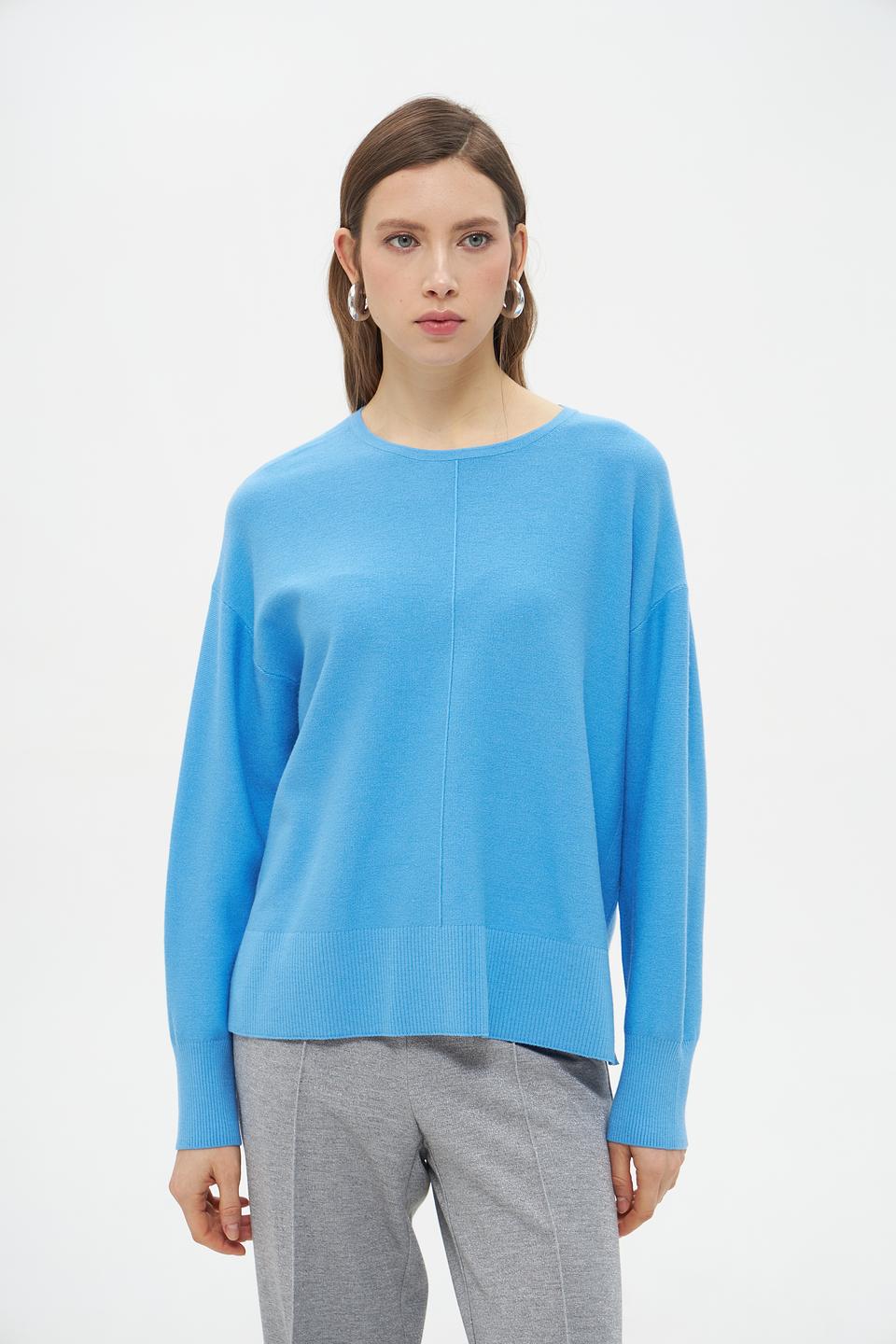 Пуловер Lecomte голубой
