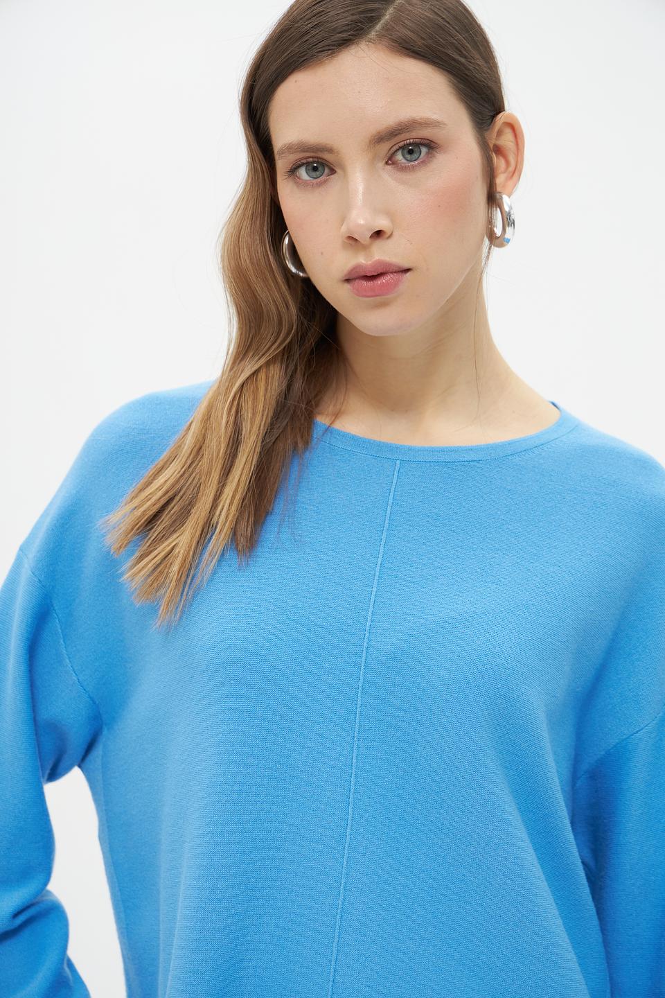 Пуловер Lecomte голубой