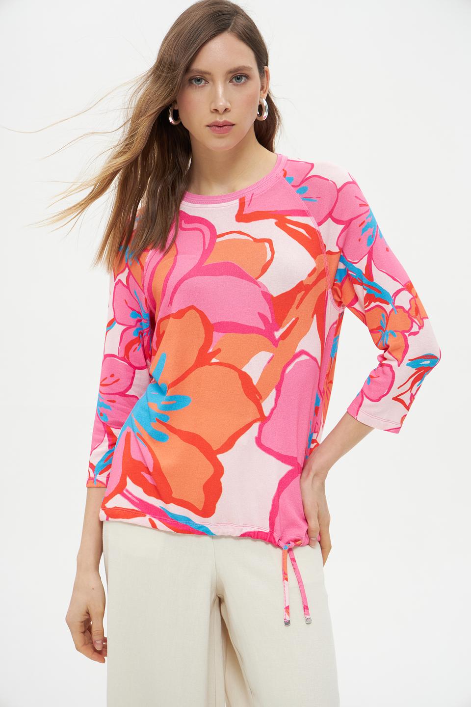 Пуловер Lecomte с цветочным принтом