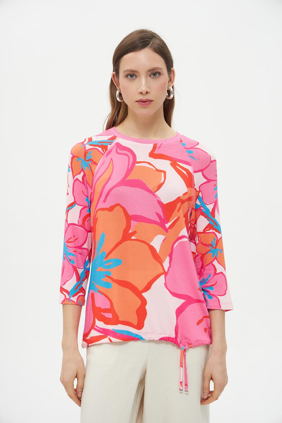 Пуловер Lecomte с цветочным принтом