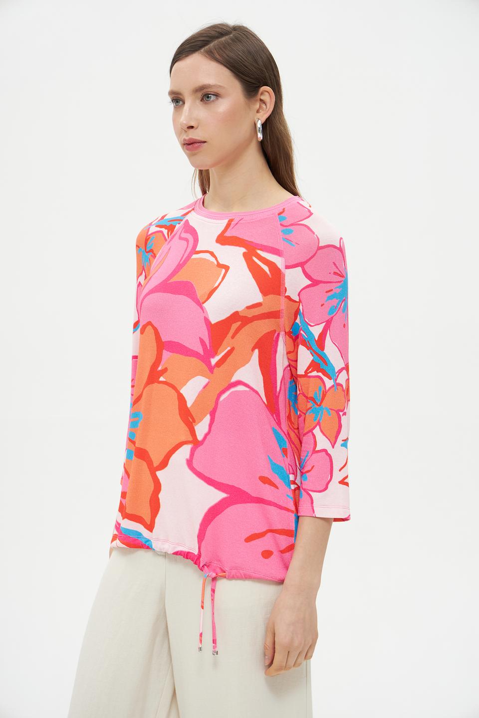 Пуловер Lecomte с цветочным принтом