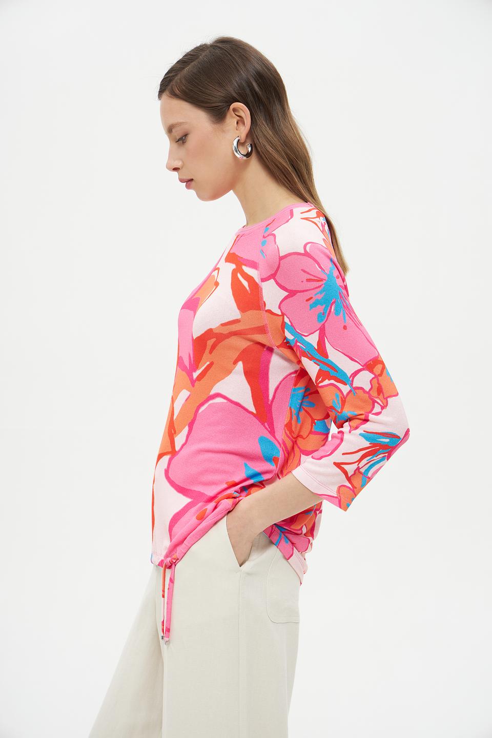 Пуловер Lecomte с цветочным принтом