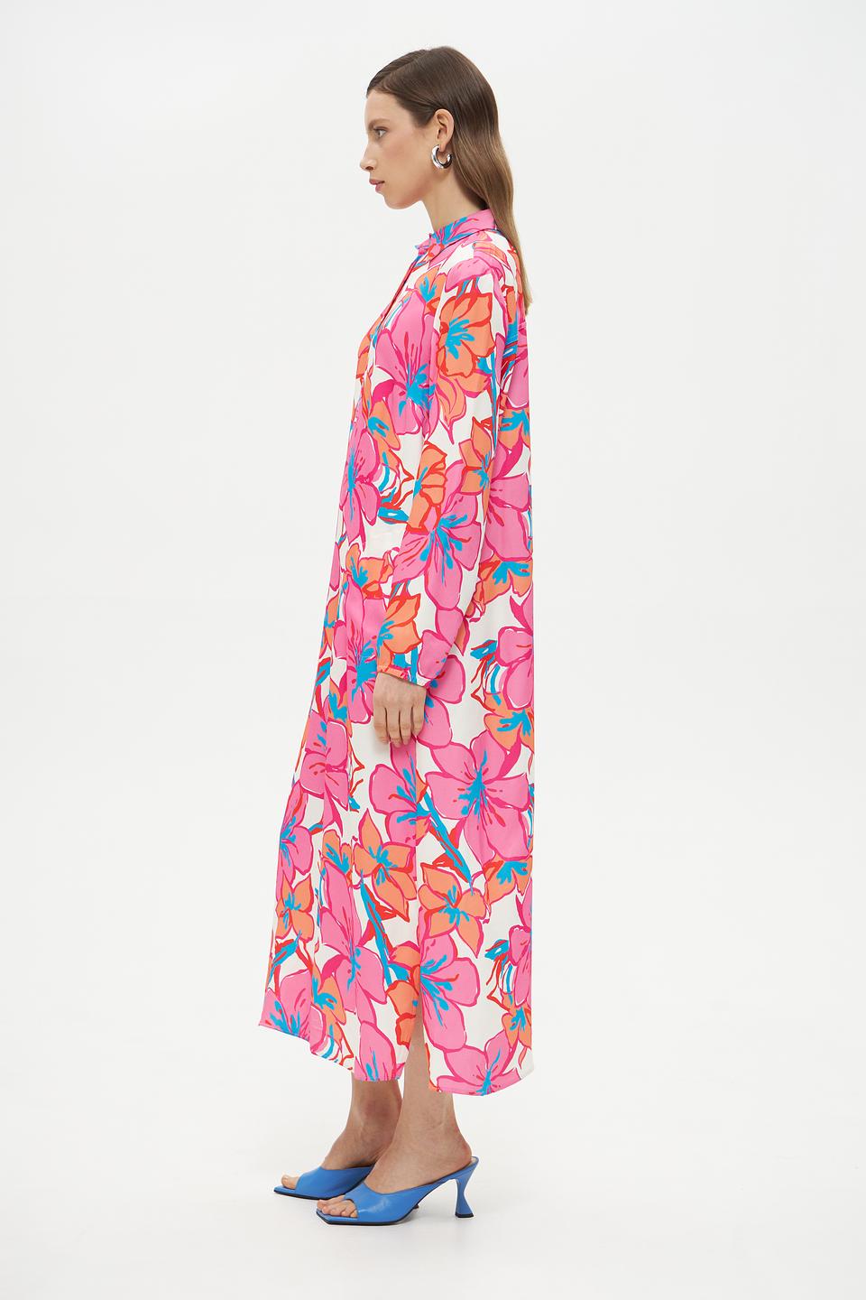 Платье Lecomte с цветочным принтом