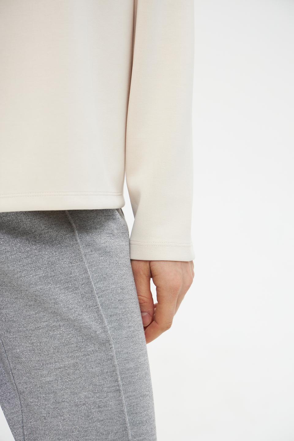 Пуловер Lecomte с принтом бежевый