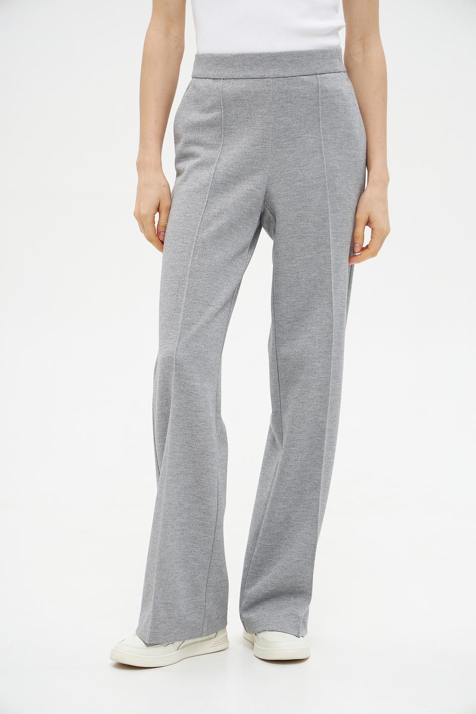 Брюки Lecomte серые палаццо