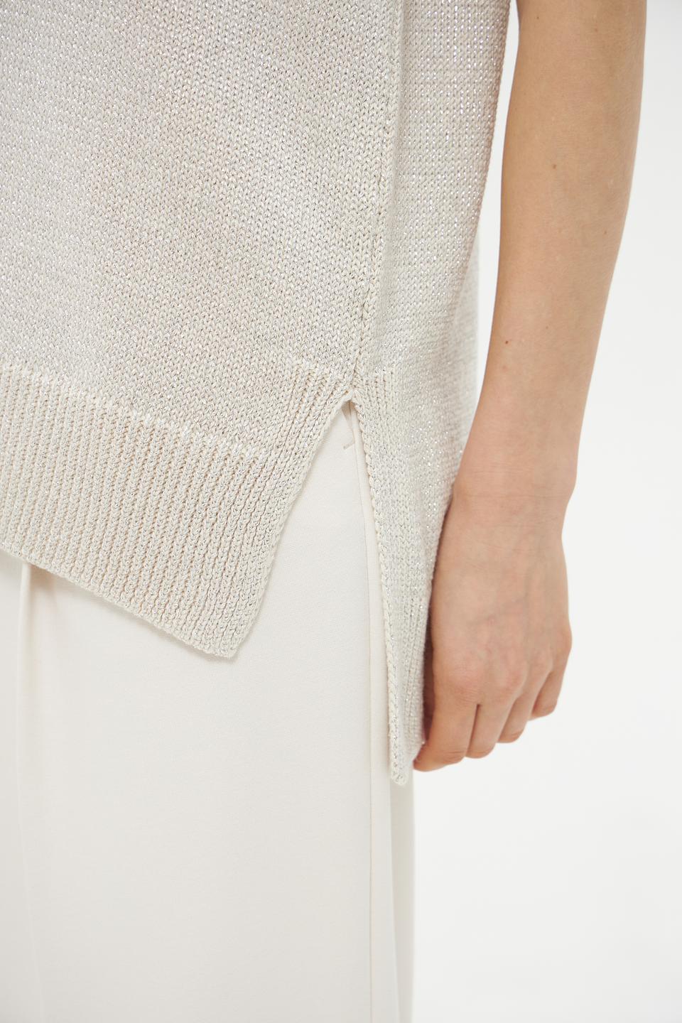 Жилет Lecomte вязаный бежевый