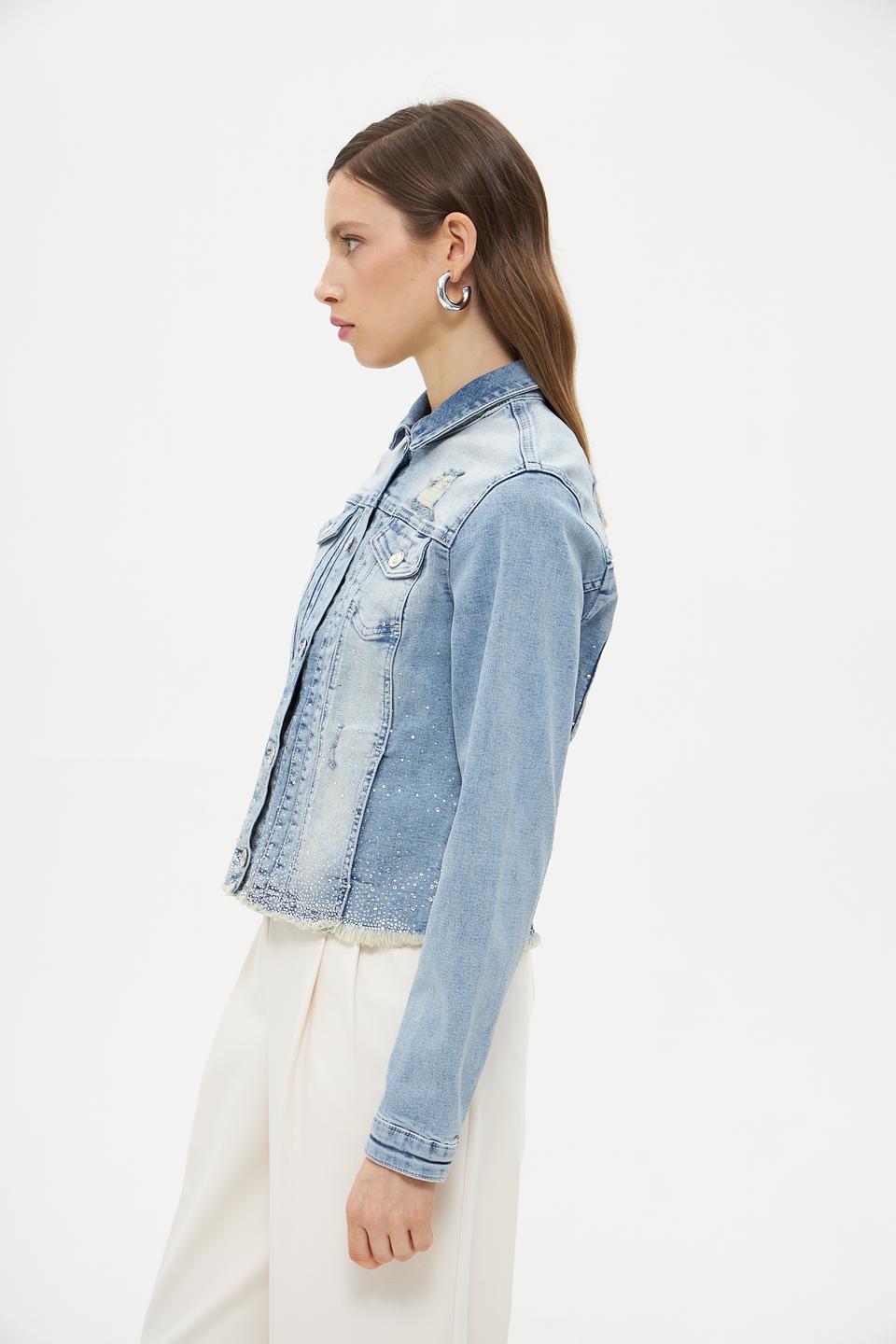 Жакет Monari джинсовый с потертостями