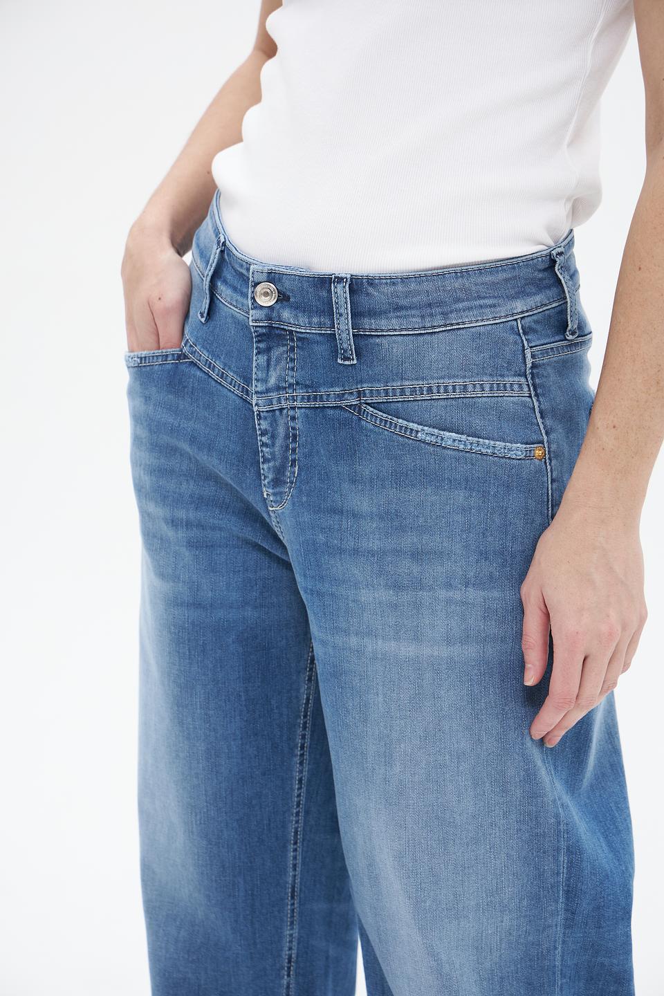 Джинсы Cambio широкие голубые