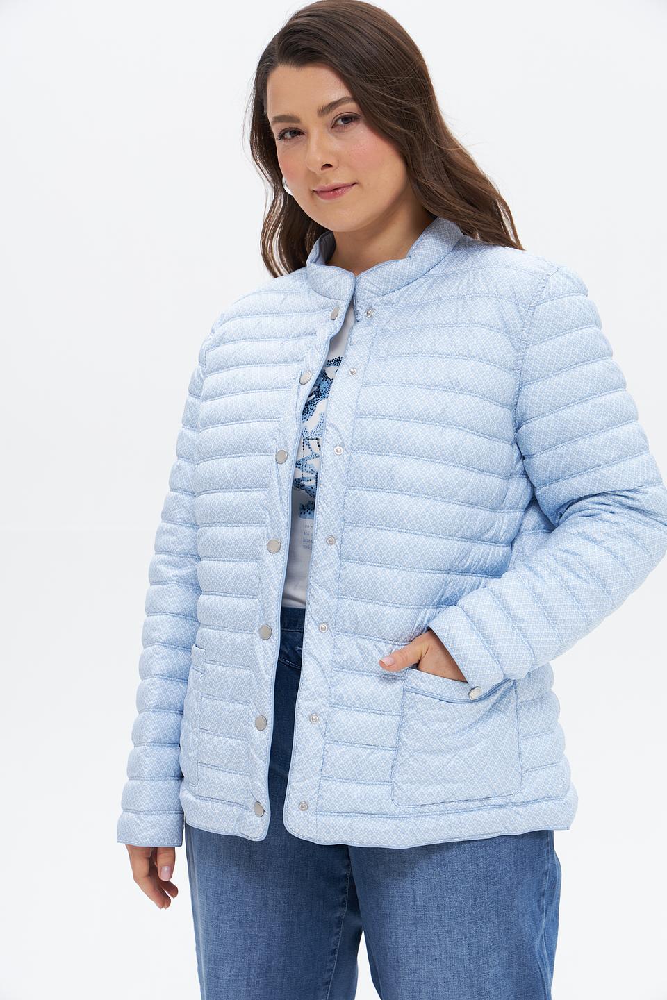 Куртка Lebek стеганая голубая