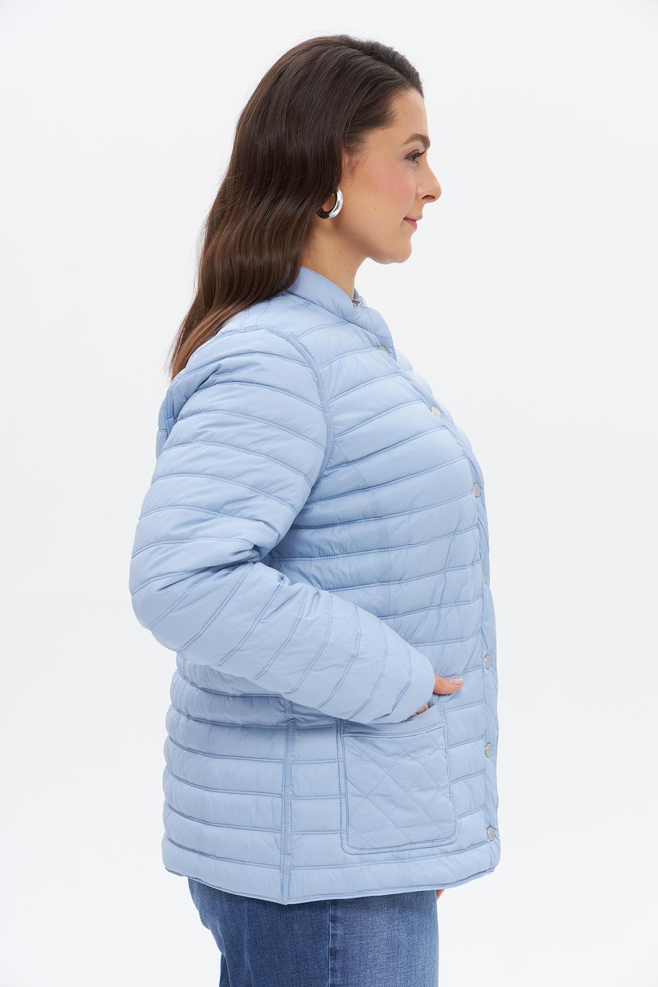 Куртка Lebek стеганая голубая