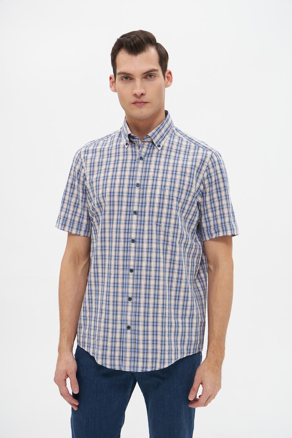 Рубашка кр Casa Moda в клетку