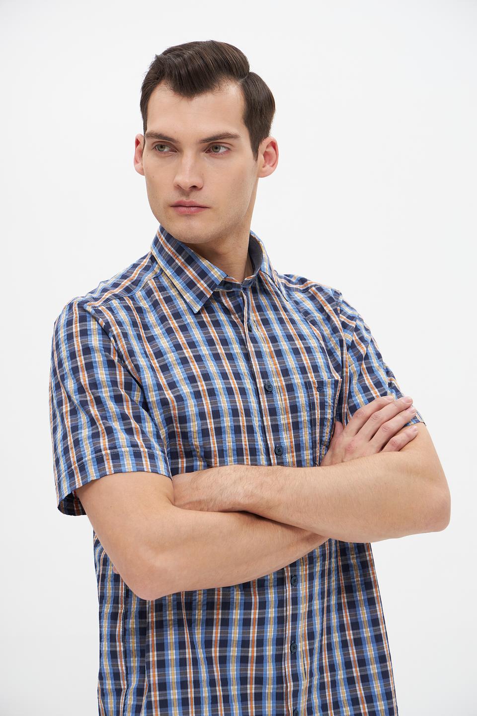 Рубашка кр-рукав Casa Moda в клетку