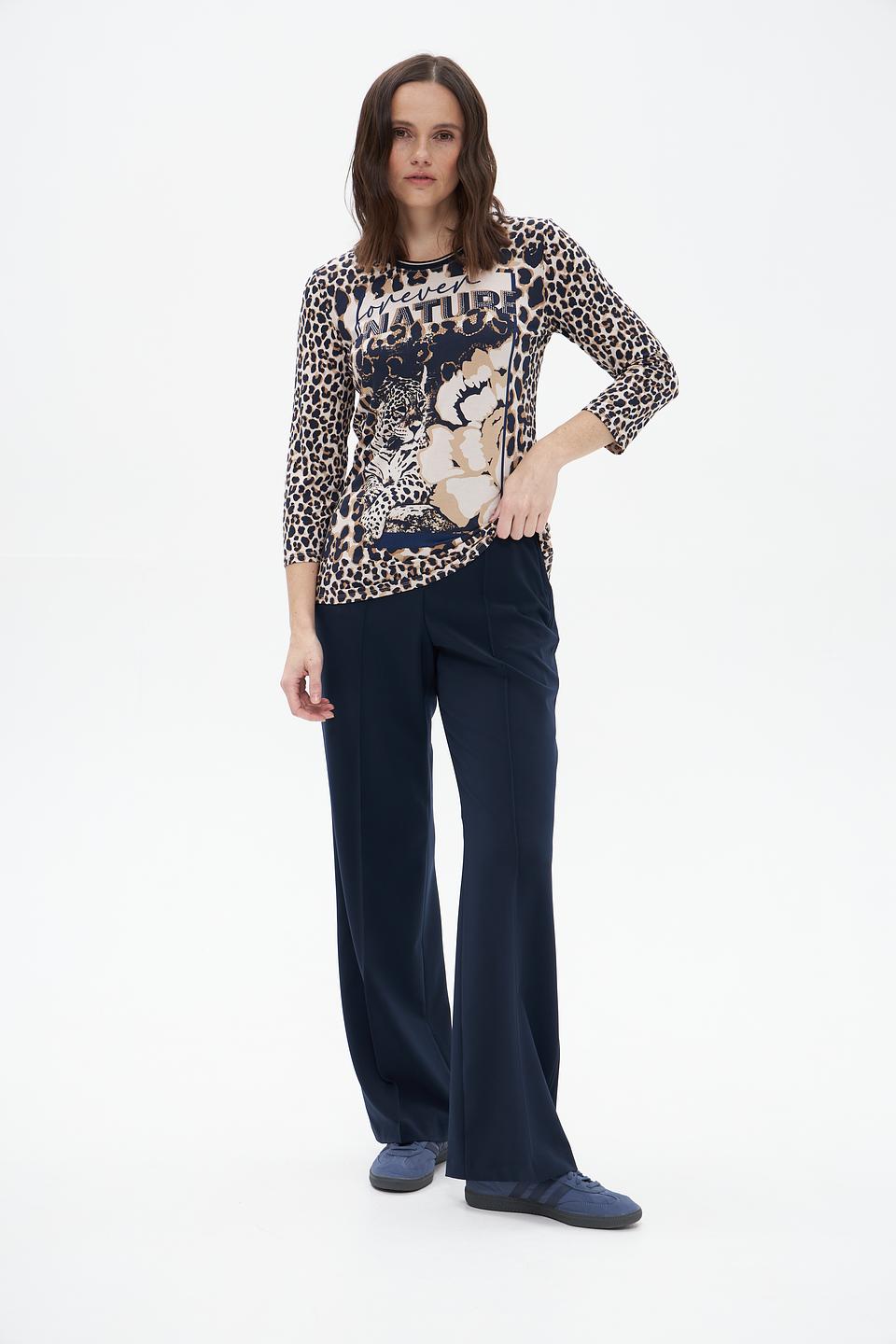 Брюки классические Bianca темно-синие