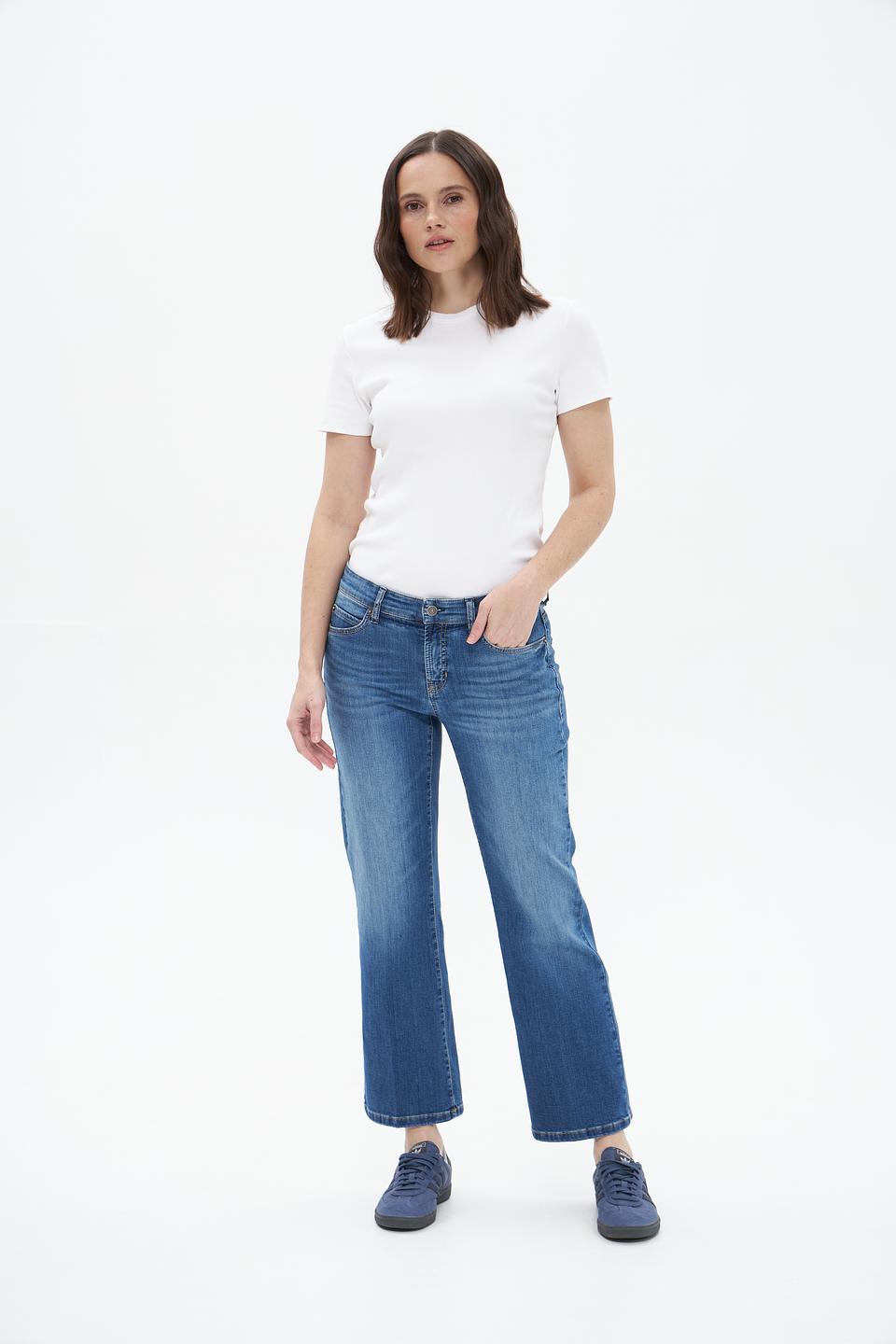 Джинсы Cambio клеш синие