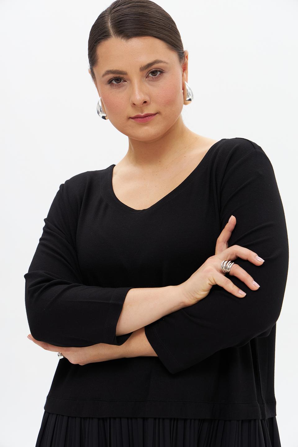 Платье Via Appia черное плиссе