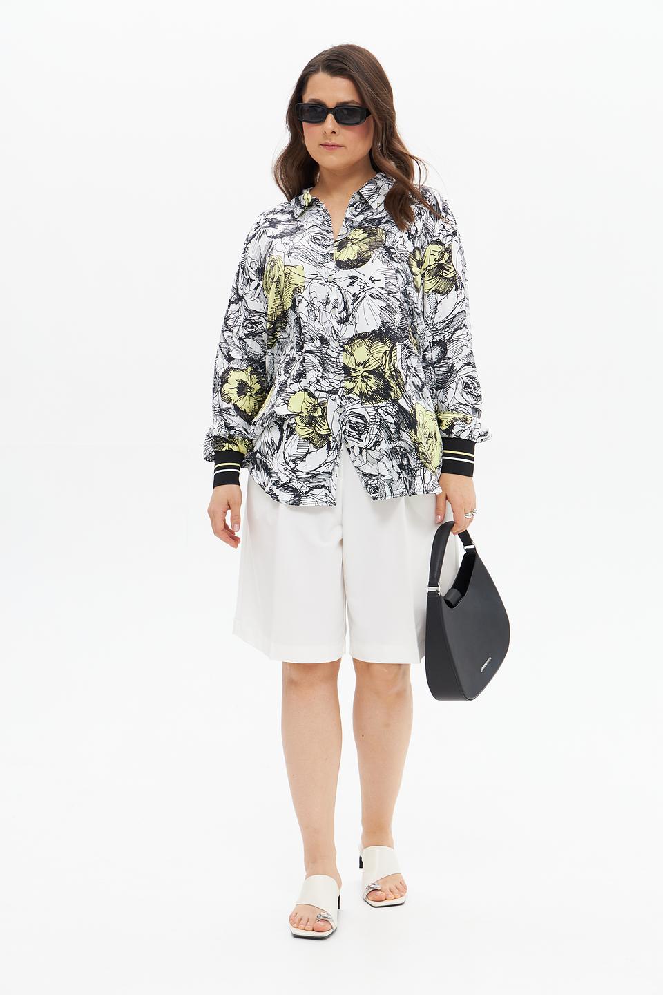 Блуза Frapp с цветочным принтом