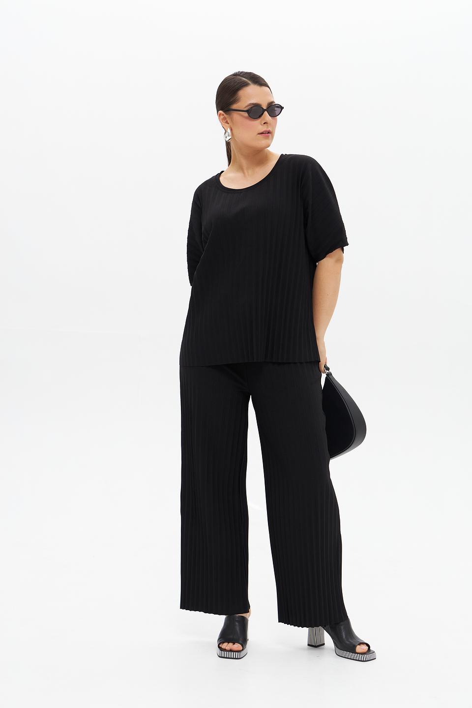 Брюки палаццо Frapp чёрные