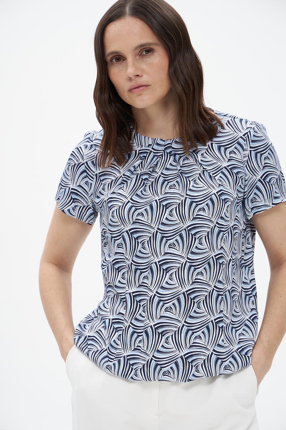 Блузка Bianca с геометрическим принтом