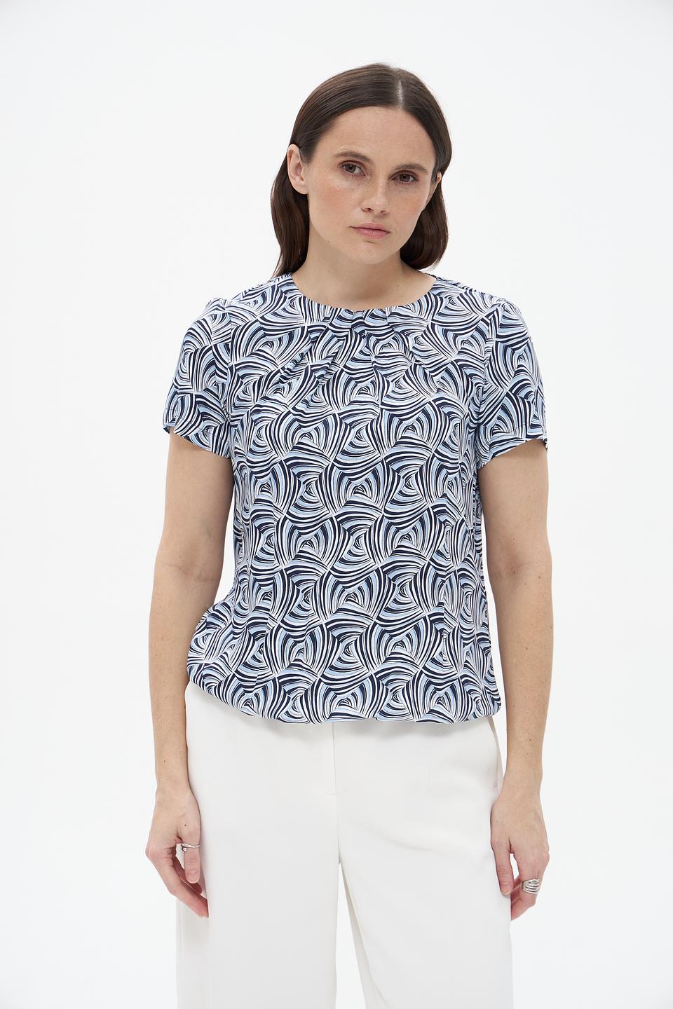 Блузка Bianca с геометрическим принтом