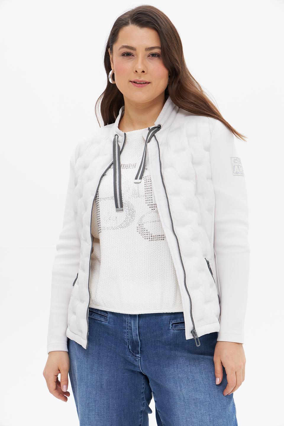 Жакет Rabe collection стеганый светло-серый