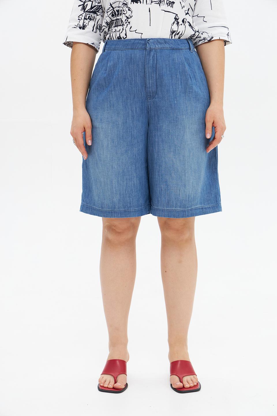 Шорты NYDJ деним голубой