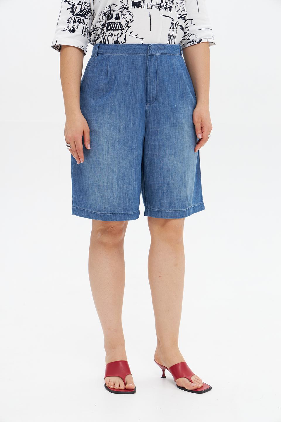 Шорты NYDJ деним голубой