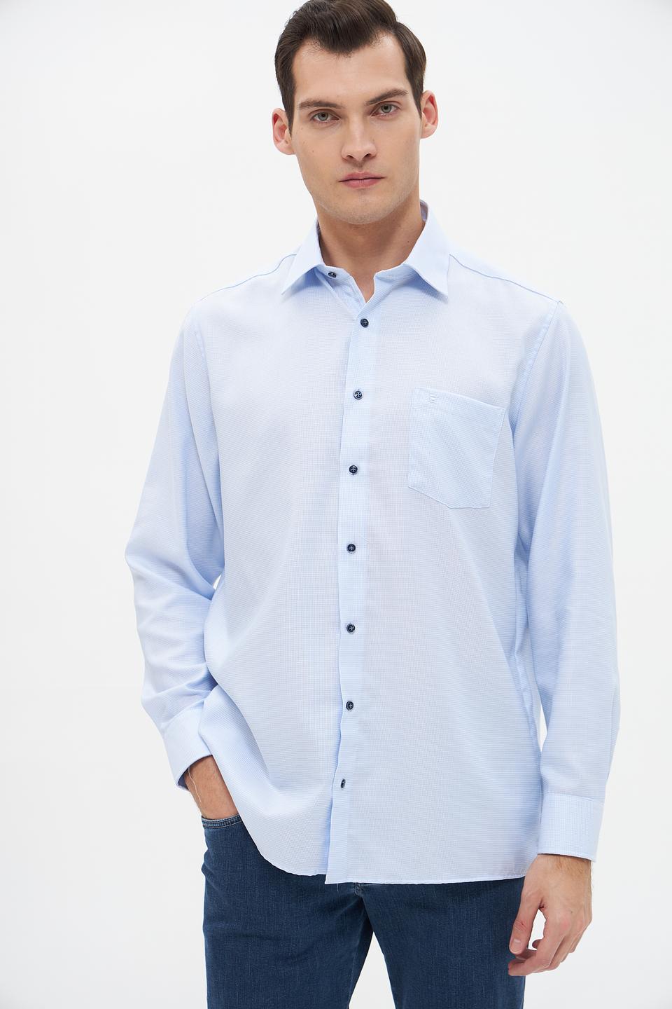 Рубашка Casa Moda голубая