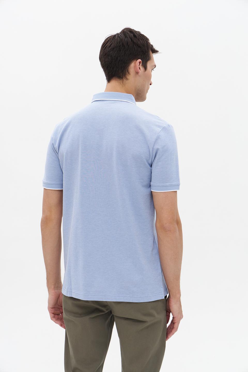 Поло Tom Tailor denim голубое