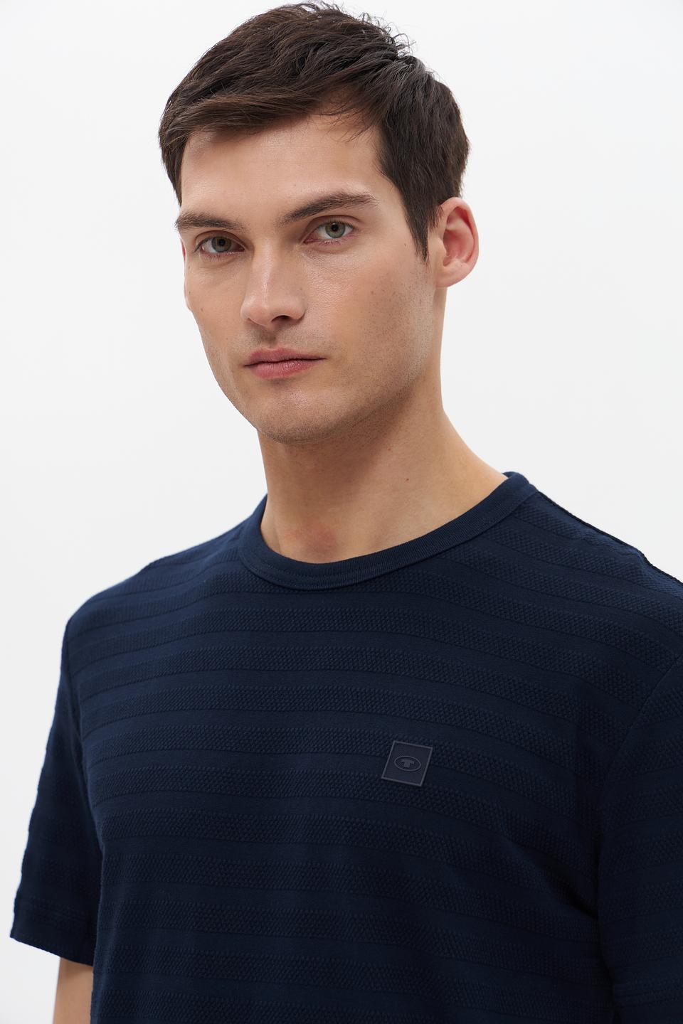 Футболка Tom Tailor полоска тёмно-синяя