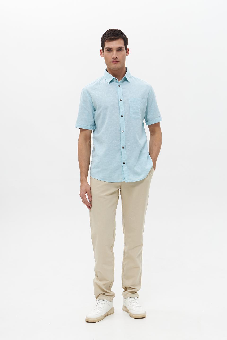 Рубашка кр-рукав Tom Tailor мятная