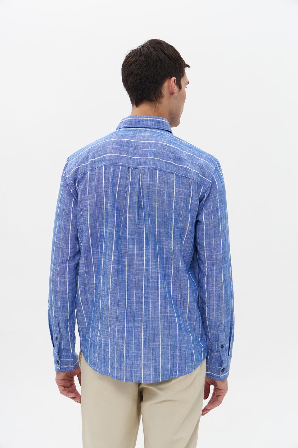 Рубашка Tom Tailor denim голубая