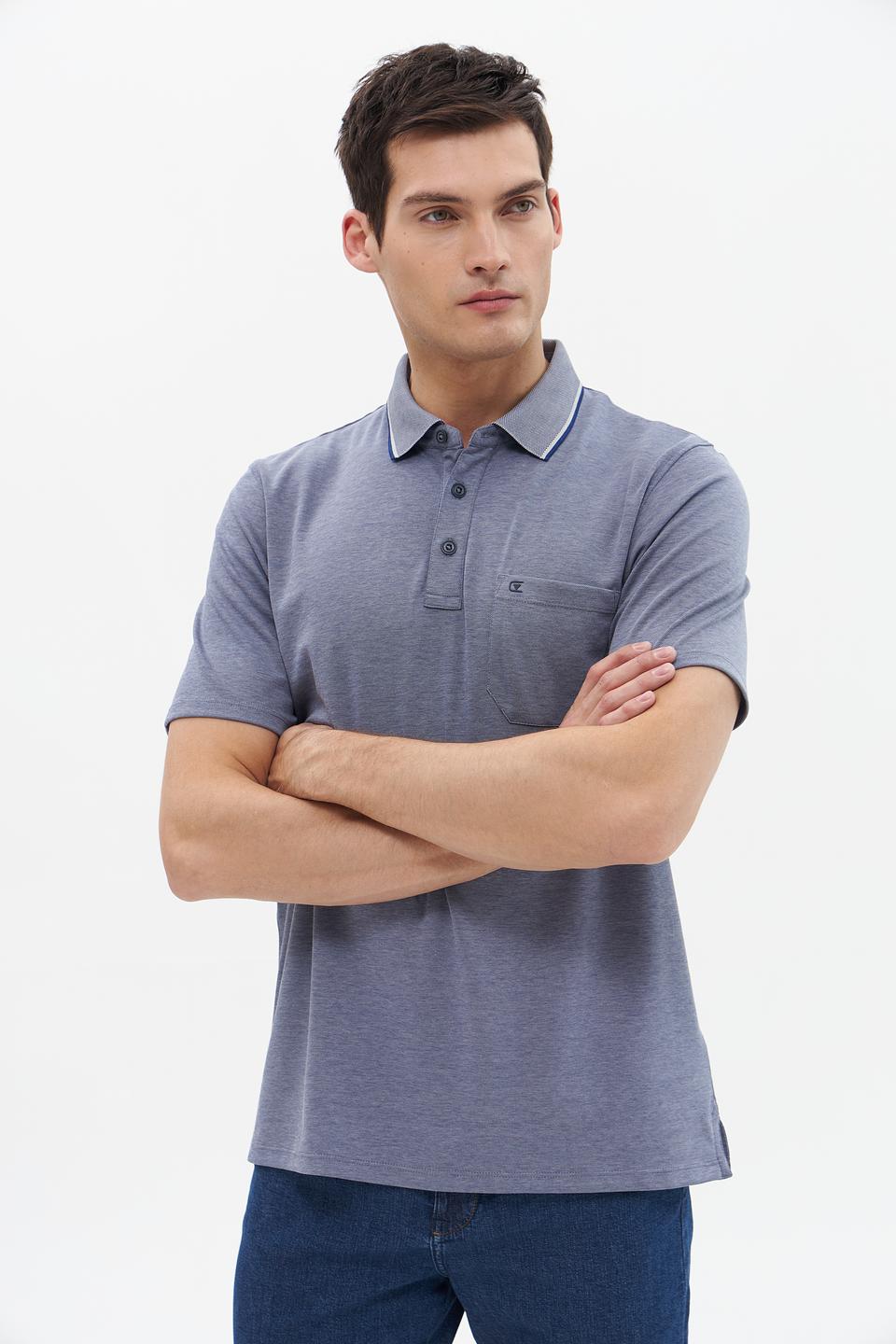 Поло Casa Moda men серое