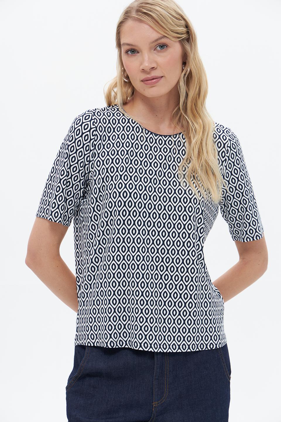 Футболка Frank Walder с геометрическим принтом