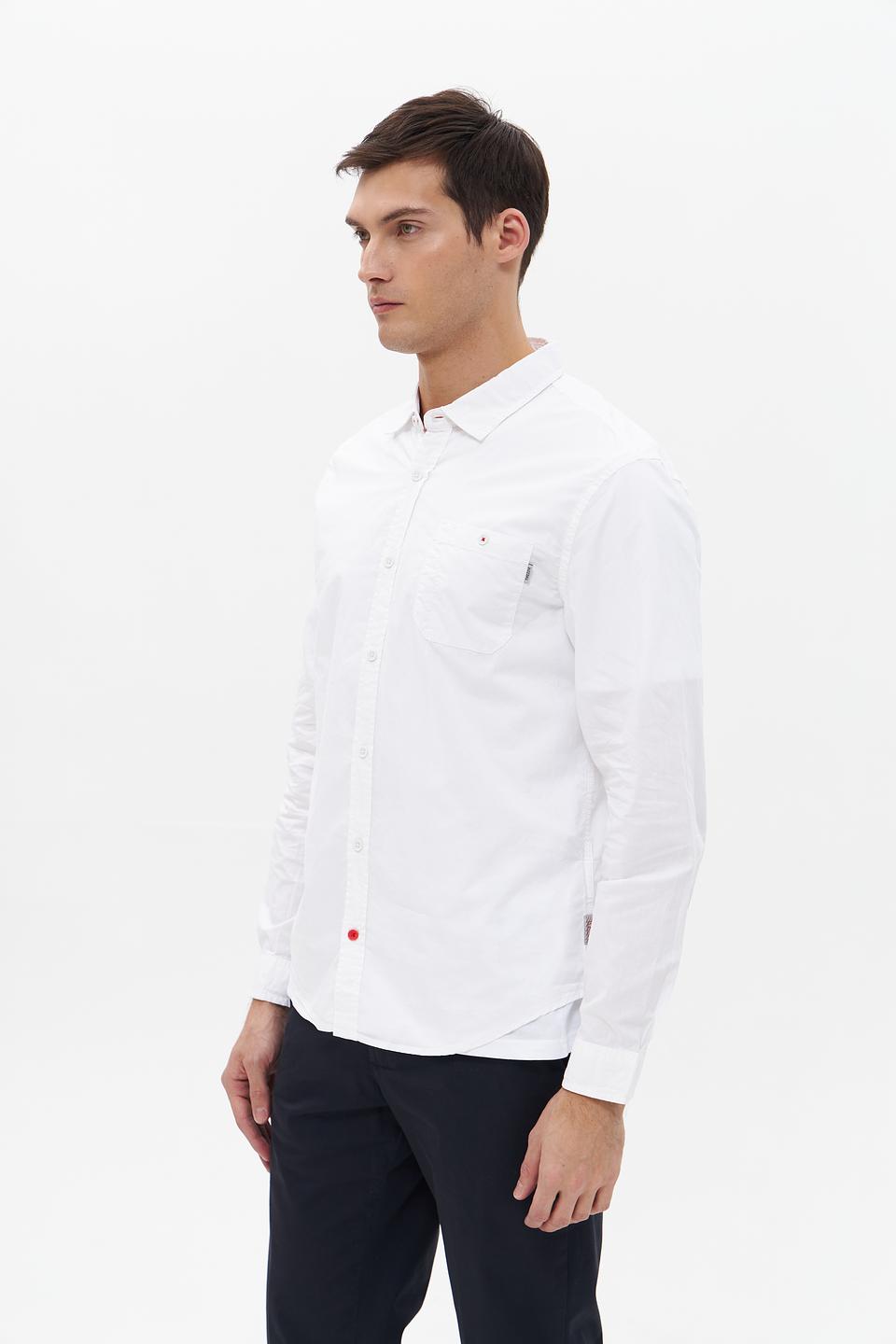 Рубашка Time Zone белая с длинным рукавом