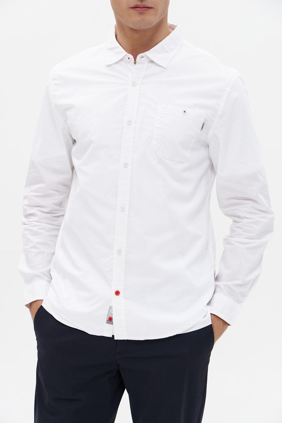 Рубашка Time Zone белая с длинным рукавом