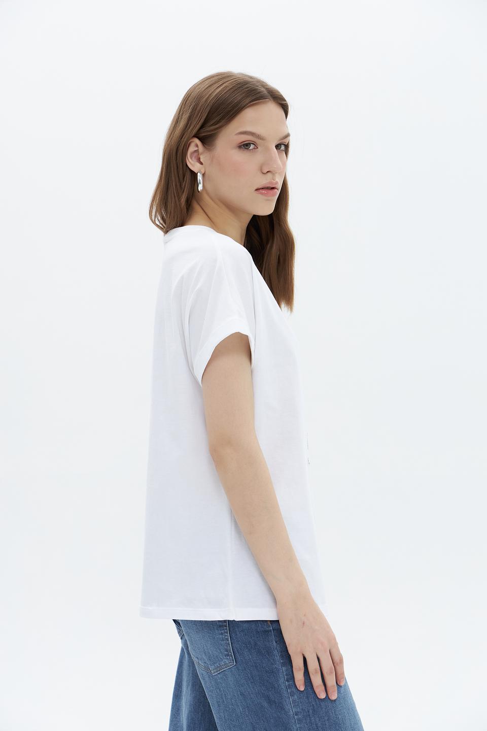 Футболка UNQ с принтом