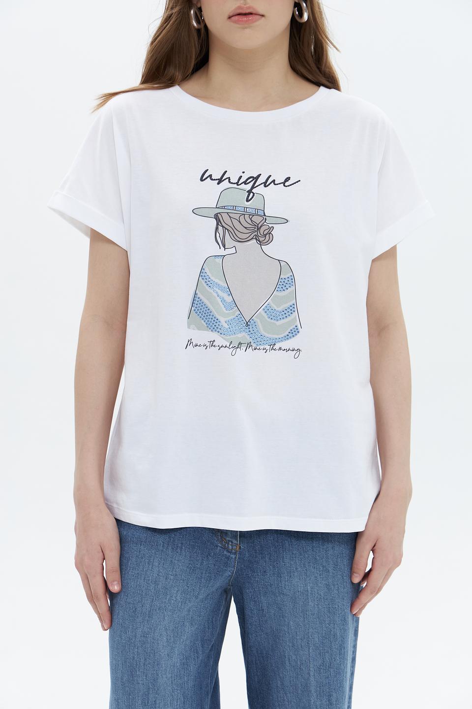 Футболка UNQ с принтом