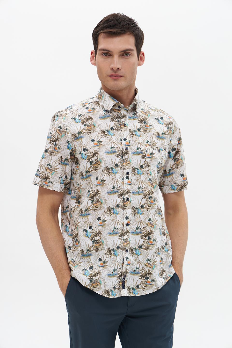 Рубашка кр-рукав Casa Moda с принтом