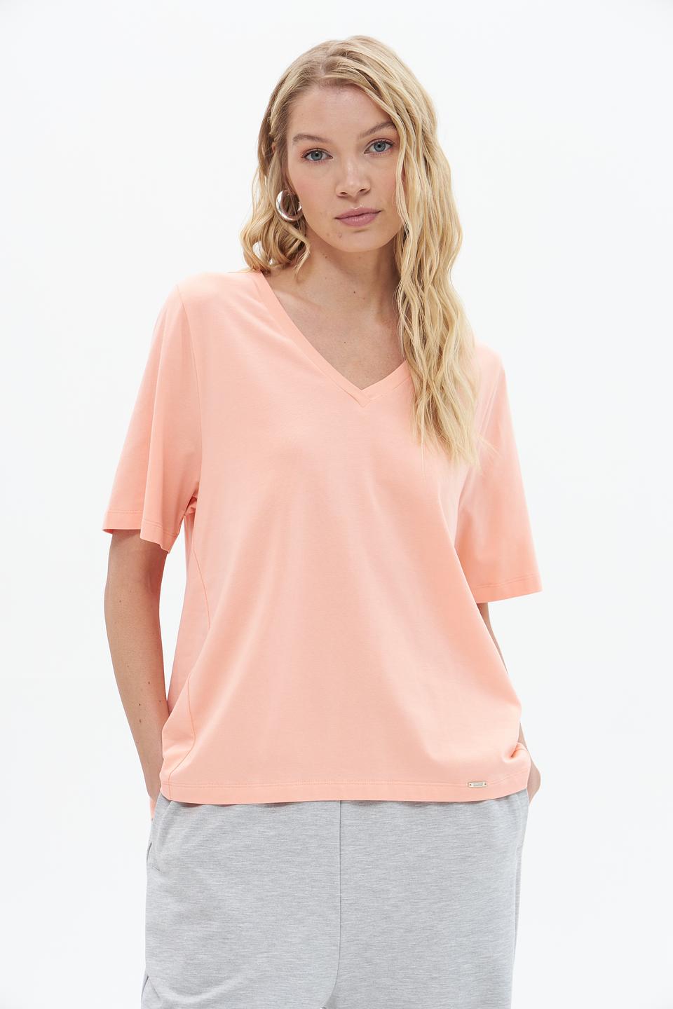 Футболка Cinque женская персиковая